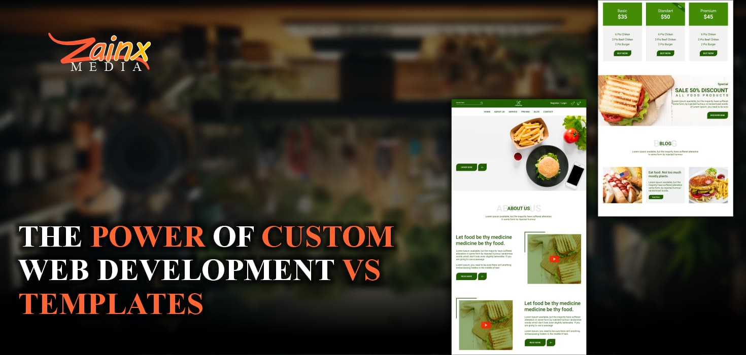 The Power of Custom Web Development vs. Templates